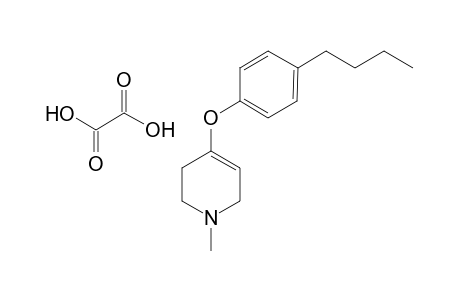 1-Methyl-4-(4-butylphenoxy)-1,2,3,6-tetrahydropyridine oxolate
