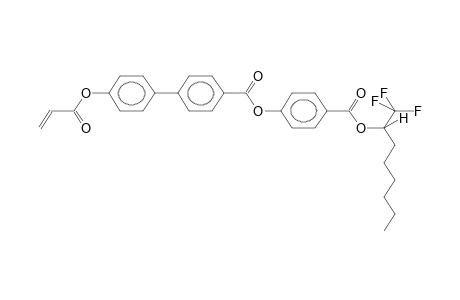 4-[PARA-(1-TRIFLUOROMETHYLHEPTYLOXYCARBONYL)PHENYLOXYCARBONYL]-4'-ACRYLOYLOXYBIPHENYL