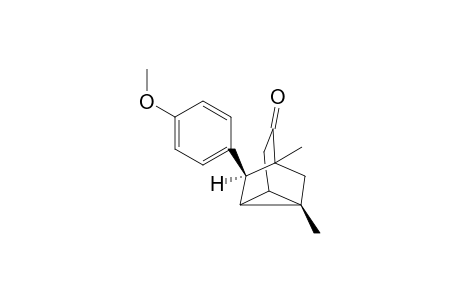 (-)-(1S,6S)-1,5-Dimethyl-6-(4-methoxyphenyl)tricyclo[3.2.1.0(2,7)]octan-4-one