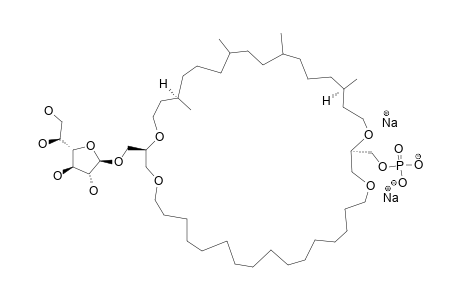 3,3'-O-(1,16-HEXAMETHYLENE)-2,2'-DI-O-[(R)-3,7-DIMETHYLOCTYL]-1-O-(BETA-D-GALACTOFURANOSYL)-SN-DIGLYCEROL-1'-O-PHOSPHATE-SODIUM-SALT