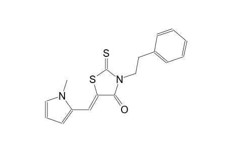 (5Z)-5-[(1-methyl-1H-pyrrol-2-yl)methylene]-3-(2-phenylethyl)-2-thioxo-1,3-thiazolidin-4-one