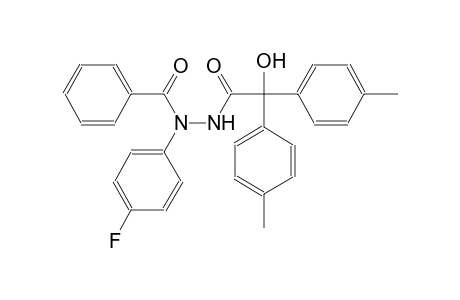 N-(4-fluorophenyl)-N'-{hydroxy[bis(4-methylphenyl)]acetyl}benzohydrazide