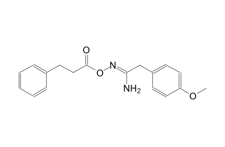 benzeneethanimidamide, 4-methoxy-N'-(1-oxo-3-phenylpropoxy)-