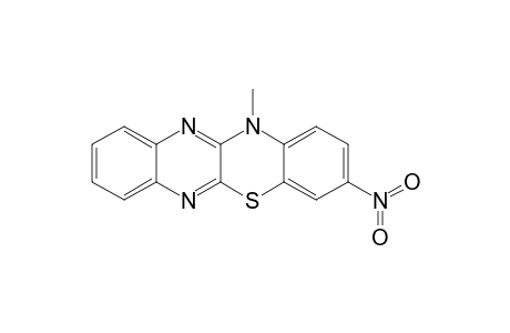 12H-Quinoxalino[2,3-b][1,4]benzothiazine, 12-methyl-3-nitro-