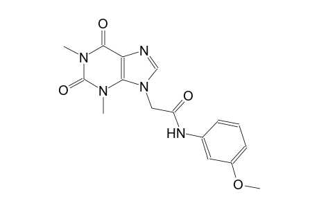 2-(1,3-dimethyl-2,6-dioxo-1,2,3,6-tetrahydro-9H-purin-9-yl)-N-(3-methoxyphenyl)acetamide