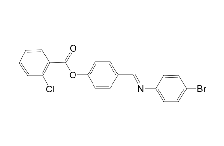 Benzoic acid, 2-chloro-, 4-(4-bromophenyliminomethyl)phenyl ester