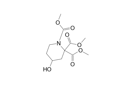 Dimethyl N-(methoxycarbonyl)-4-hydroxypiperidine-2,2-dicarboxylate