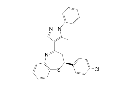 (2S)-2-(4-Chlorophenyl)-4-(5-methyl-1-phenyl-1H-pyrazol-4-yl)-2,3-dihydrobenzo[b][1,4] thiazepine