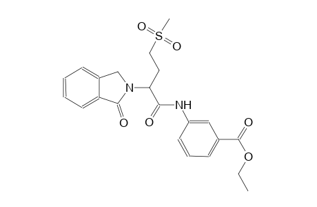 benzoic acid, 3-[[(2S)-2-(1,3-dihydro-1-oxo-2H-isoindol-2-yl)-4-(methylsulfonyl)-1-oxobutyl]amino]-, ethyl ester