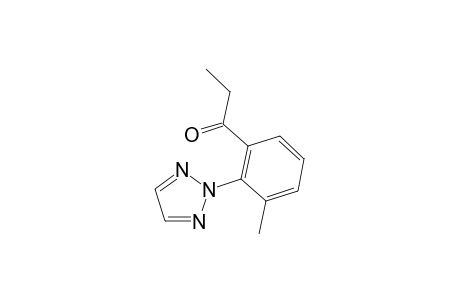 1-(3-Methyl-2-(2H-1,2,3-triazol-2-yl)phenyl)propan-1-one