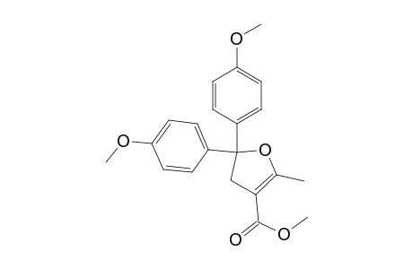 2,2-bis(4-methoxyphenyl)-5-methyl-3H-furan-4-carboxylic acid methyl ester