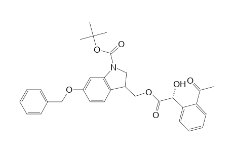 6-(benzyloxy)-1-((t-butyloxy)carbonyl)-3-(hydroxymethyl)indoline, R-(-)-O-Acetylmandelic Ester