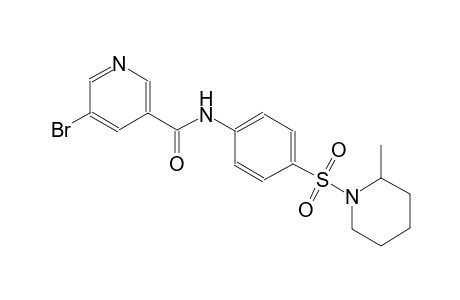 3-pyridinecarboxamide, 5-bromo-N-[4-[(2-methyl-1-piperidinyl)sulfonyl]phenyl]-