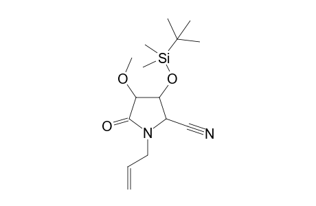 5-Cyano-3-methoxy-4-tert-butyldimethylsiloxy-N-(prop-2-en-1-yl)pyrrolidin-2-one