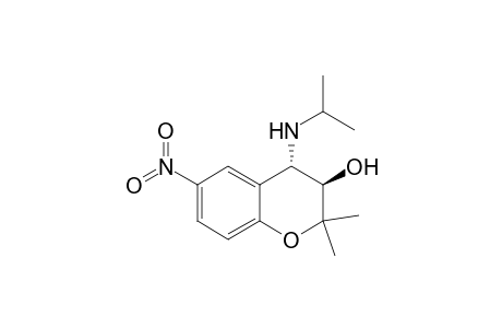 trans-3,4-Dihydro-2,2-dimethyl-6-nitro-4-isopropylamino-2H-1-benzopyran-3-ol