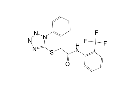 2-[(1-phenyl-1H-tetraazol-5-yl)sulfanyl]-N-[2-(trifluoromethyl)phenyl]acetamide