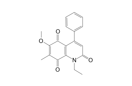 1-Ethyl-6-methoxy-7-methyl-4-phenyl-2,5,8(1H)-quinonetrione