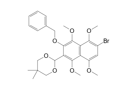 2-(3-BENZYLOXY-6-BROMO-1,4,5,8-TETRAMETHOXYNAPHTHALEN-2-YL)-5,5-DIMETHYL-1,3-DIOXANE