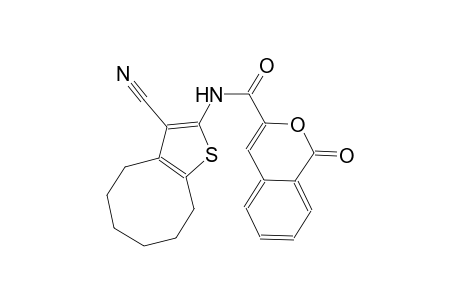N-(3-cyano-4,5,6,7,8,9-hexahydrocycloocta[b]thien-2-yl)-1-oxo-1H-2-benzopyran-3-carboxamide