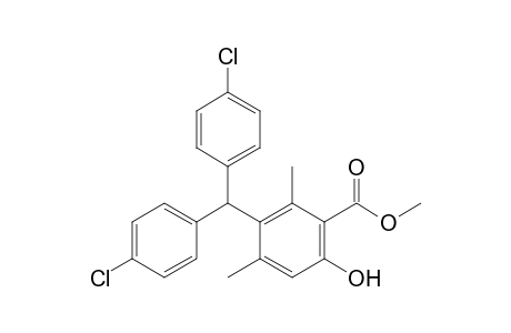 Methyl 3-(bis(4-chlorophenyl)methyl)-6-hydroxy-2,4-dimethylbenzoate