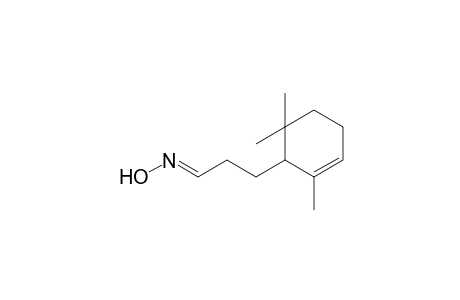 (1E)-3-(2,6,6-trimethyl-1-cyclohex-2-enyl)propanal oxime