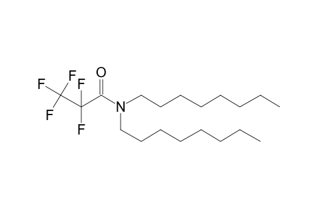 Pentafluoropropanamide, N,N-dioctyl-