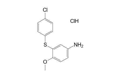 3-[(p-CHLOROPHENYL)THIO]-4-METHOXYANILINE, HYDROCHLORIDE