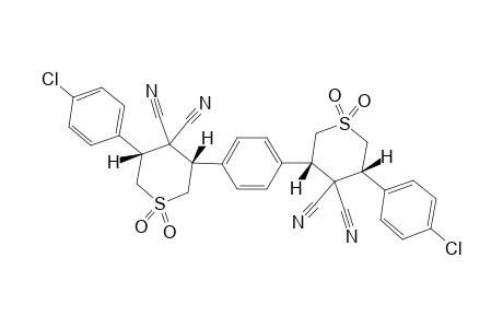 3,3'-(1,4-PHENYLENE)-BIS-[5-(4-CHLOROPHENYL)-TETRAHYDRO-4H-THIOPYRAN-4,4-DICARBONITRILE-1,1-DIOXIDE]