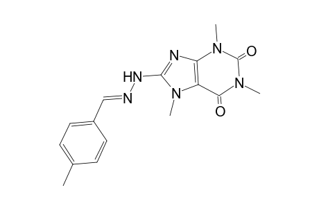 1,3,7-trimethyl-8-[(2E)-2-(p-tolylmethylene)hydrazino]purine-2,6-dione