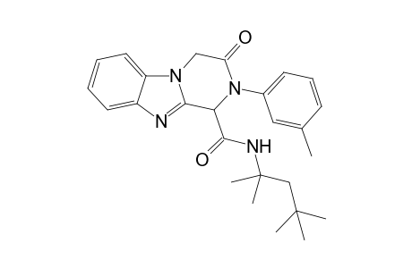 3-Oxo-2-m-tolyl-N-(1,1,3,3-tetramethylbutyl)-1,2,3,4-tetrahydropyrazino[1,2-a]benzimidazole-1-carboxamide
