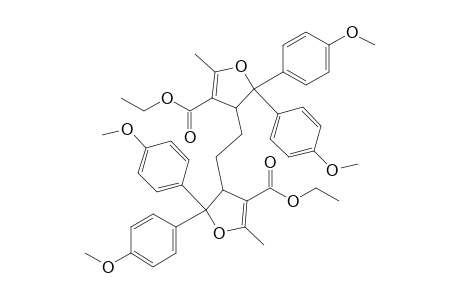 1,2-Bis(4-ethoxycarbonyl-5-methyl-2,2-bis(4-methylphenyl)-2,3-dihydro-3-furyl)ethane