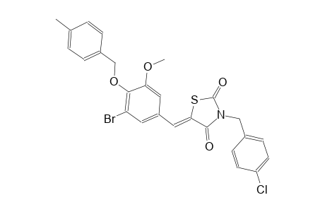 2,4-thiazolidinedione, 5-[[3-bromo-5-methoxy-4-[(4-methylphenyl)methoxy]phenyl]methylene]-3-[(4-chlorophenyl)methyl]-, (5Z)-