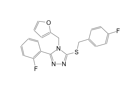 4-fluorobenzyl 5-(2-fluorophenyl)-4-(2-furylmethyl)-4H-1,2,4-triazol-3-yl sulfide