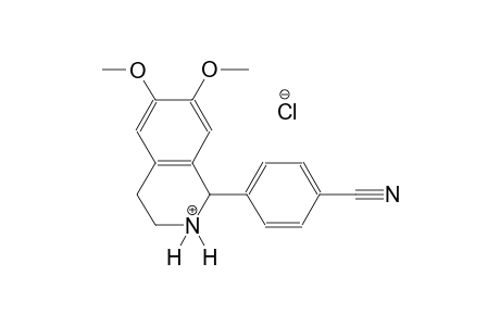 1-(4-cyanophenyl)-6,7-dimethoxy-1,2,3,4-tetrahydroisoquinolinium chloride