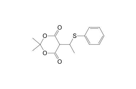 1,3-Dioxane-4,6-dione, 2,2-dimethyl-5-[1-(phenylthio)ethyl]-