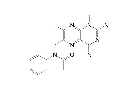 1-METHYL-2-AMINO-6-(N-ACETYLANILINO)-METHYL-7-METHYLPTERIDIN-4(1H)-IMINE