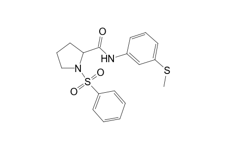 2-Pyrrolidinecarboxamide, N-[3-(methylthio)phenyl]-1-(phenylsulfonyl)-