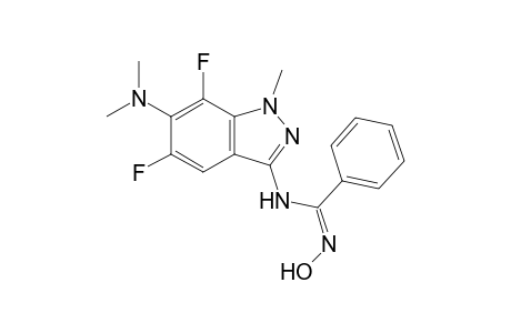 (Z)-N-[5,7-Difluoro-6-(N,N-dimethylamino)-1-methyl-1H-indazol-3-yl]-N'-hydroxy-benzamidine