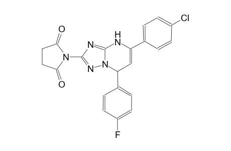 1-[5-(4-chlorophenyl)-7-(4-fluorophenyl)-4,7-dihydro[1,2,4]triazolo[1,5-a]pyrimidin-2-yl]-2,5-pyrrolidinedione