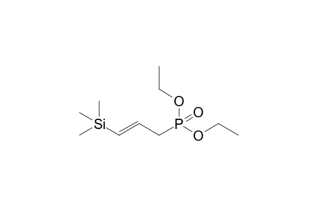(E)-3-(Trimethylsilanyl)-allyl-phosphonic Acid Diethyl Ester