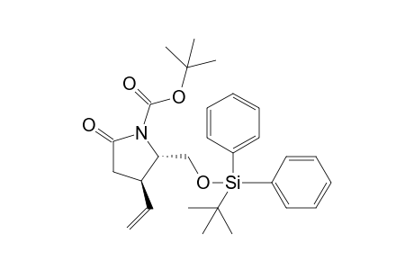 (4R,5S)-1-(tert-Butoxycarbonyl)-5-(tert-butyldiphenylsilanyloxymethyl)-2-oxo-4-vinylpyrrolidine