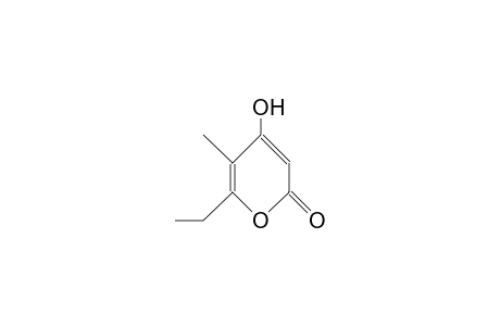 6-Ethyl-4-hydroxy-5-methyl-A-pyrone