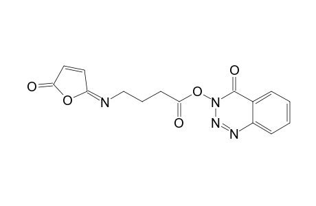 3,4-Dihydro-4-oxo-1,2,3-benzotriazin-3-yl 4-[(2,5-dihydro-5-oxofuran-2-ylidene)amino]butanoate