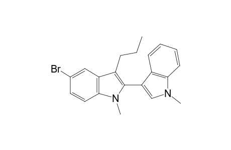 2-(1'-Methylindol-3'-yl)-1-methyl-5-bromo-3-propylindole