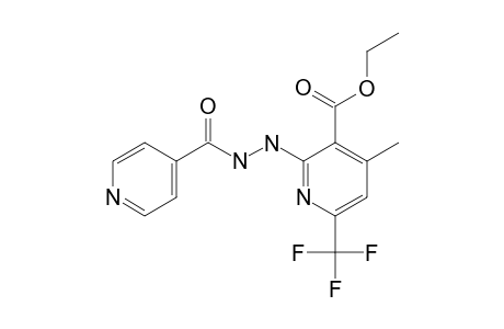 4-methyl-2-(N'-(pyridine-4-carbonyl)hydrazino)-6-(trifluoromethyl)nicotinic acid ethyl ester