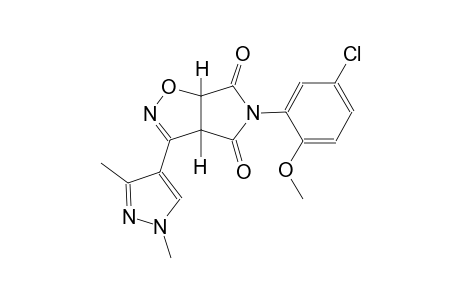 3aH-pyrrolo[3,4-d]isoxazole-4,6(5H,6aH)-dione, 5-(5-chloro-2-methoxyphenyl)-3-(1,3-dimethyl-1H-pyrazol-4-yl)-, (3aS,6aR)-