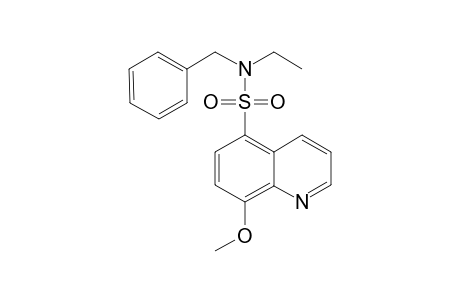 N-benzyl-N-ethyl-8-methoxy-quinoline-5-sulfonamide