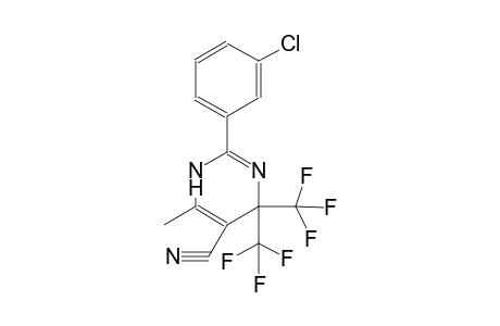 2-(3-chlorophenyl)-6-methyl-4,4-bis(trifluoromethyl)-1,4-dihydro-5-pyrimidinecarbonitrile