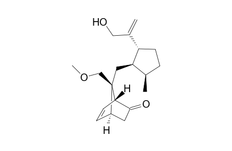 (1R,4S,7S,1'R,2'R,5'R)-7-[[2'-(1''-(Hydroxymethyl)ethenyl)-5'-methylcyclopentyl]methyl]-7-(methoxymethyl)bicyclo[2.2.1]hept-5-en-2-one