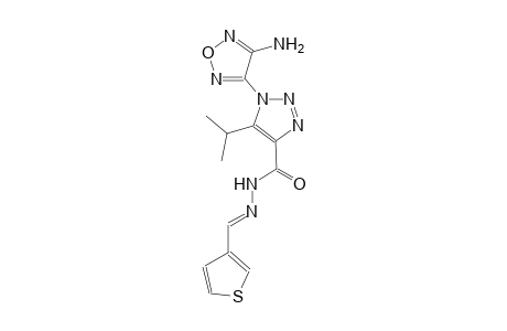 1-(4-amino-1,2,5-oxadiazol-3-yl)-5-isopropyl-N'-[(E)-3-thienylmethylidene]-1H-1,2,3-triazole-4-carbohydrazide